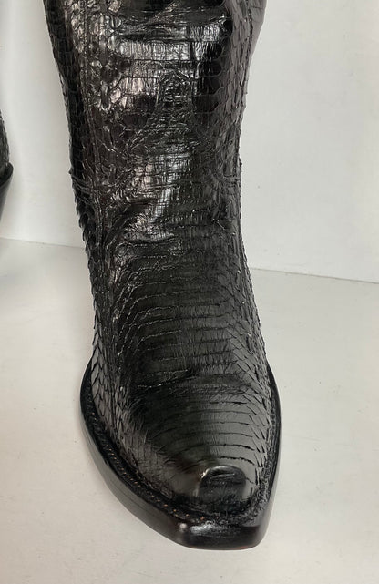 Corral Full Cobra Snakeskin Cowgirl Boots 7.5 M Exotic Mule Ear Snip Toe