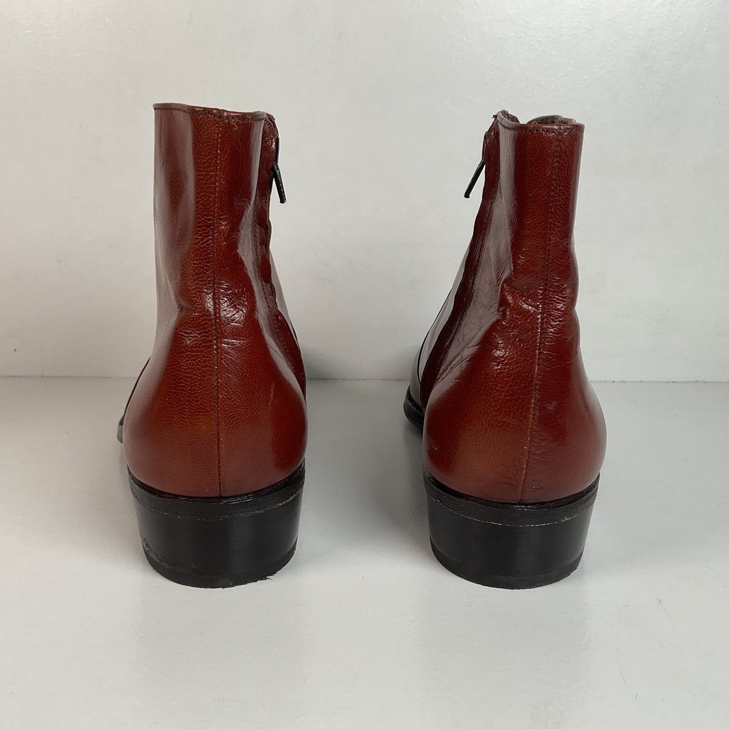 Vintage Florsheim Beetle Boots | Chelsea Style | Burnished Brown | Men’s 11 D