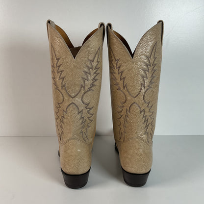 Vintage Nocona Kangaroo Cowboy Boots | USA Made | Sand | Men’s 10 D