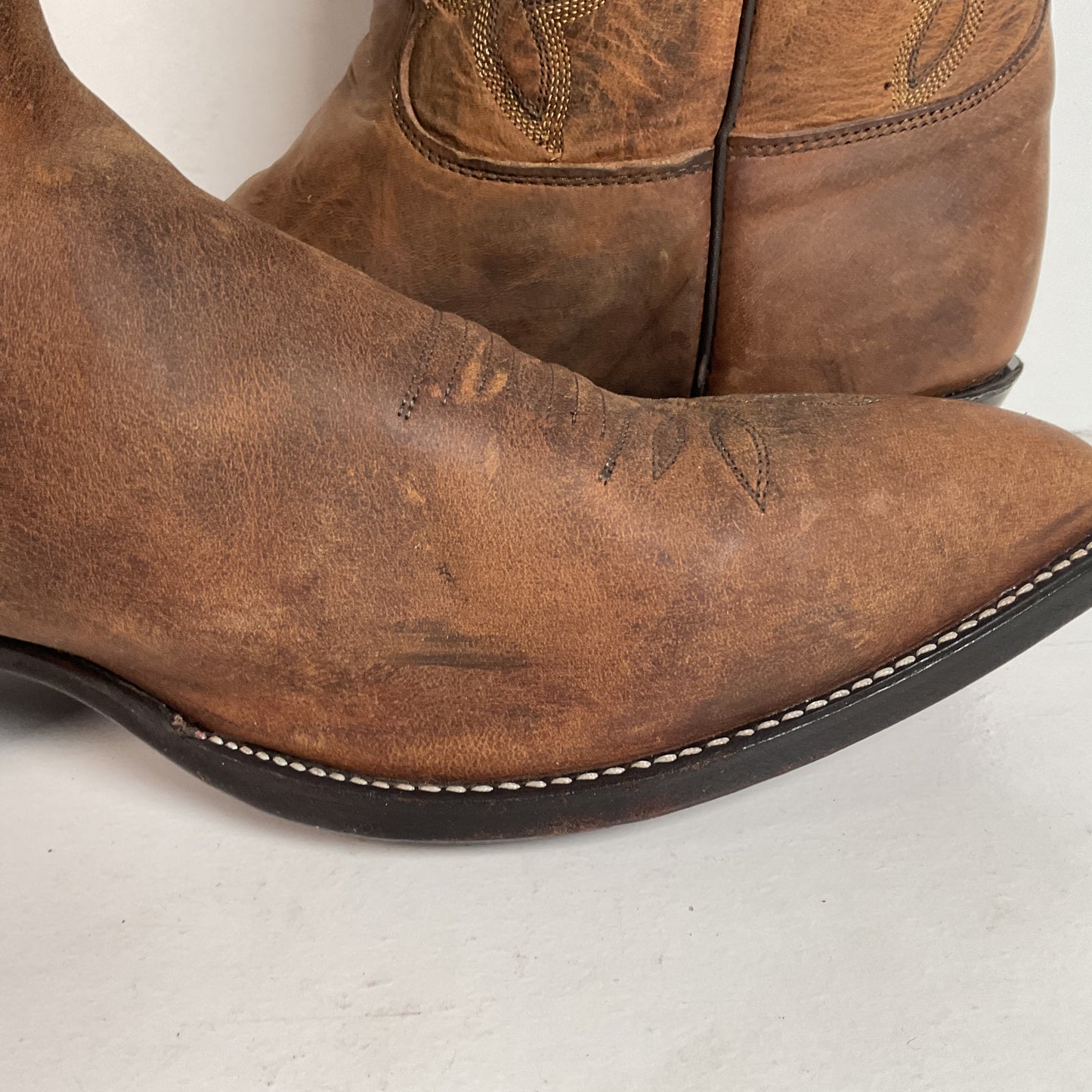 Vintage Justin Bay Apache Cowboy Boots 12 EE USA Made