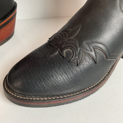 Tony Lama Bullhide Buckaroo Boots | USA Made | Collar Overlay | Men’s 9.5 EE