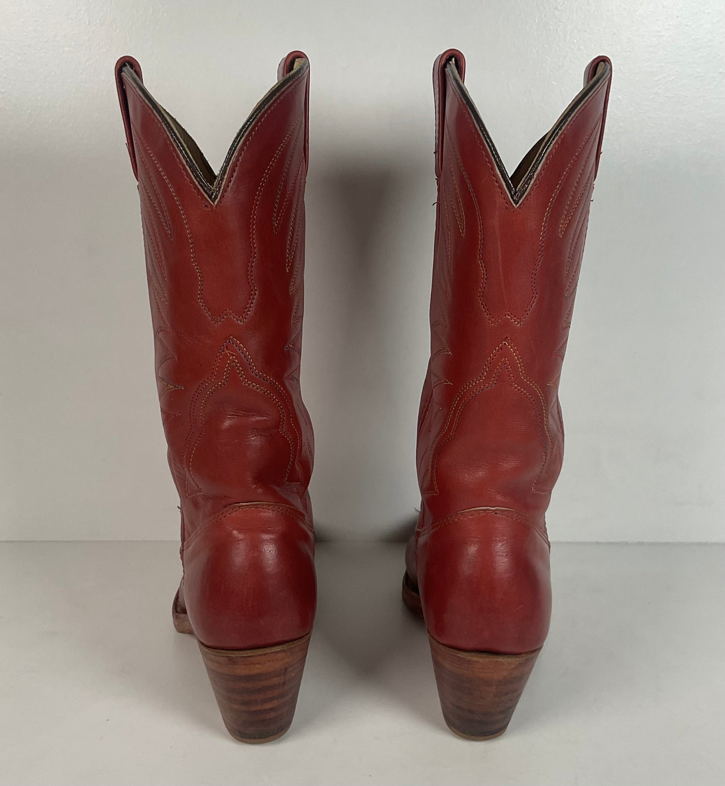 Vintage Double H Cowgirl Boots | Rainbow Stitched | USA Made | Women’s 7 M