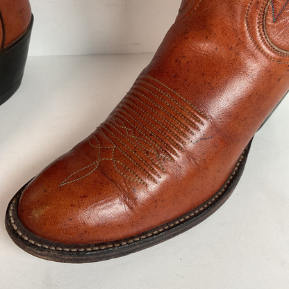 Vintage Tony Lama Buckaroo Boots | Rainbow Stitched | Men’s 8 A | Women’s 9