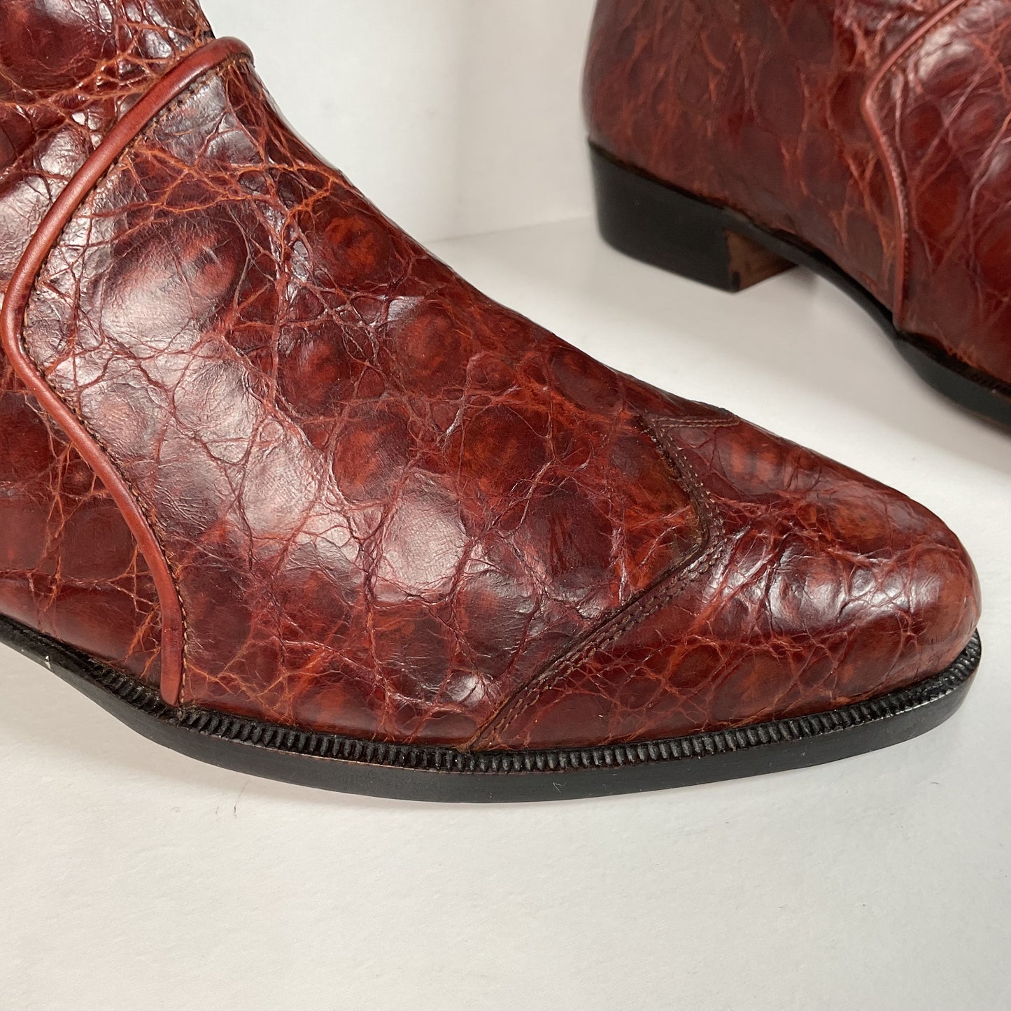 Vintage Lorenzo Banfi Dress Boots | Full Crocodile | Men’s 9 M