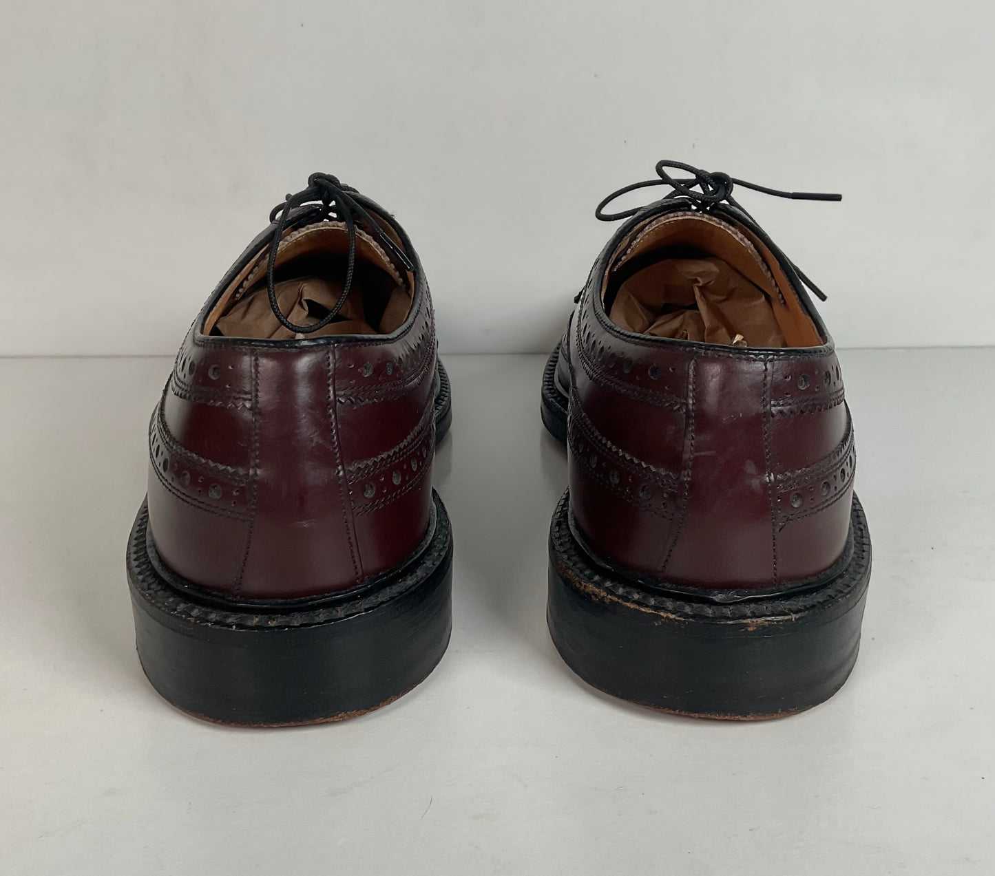 Nettleton Vintage Nettleton Cordovan Longwing Derby Shoes 10 C USA Made