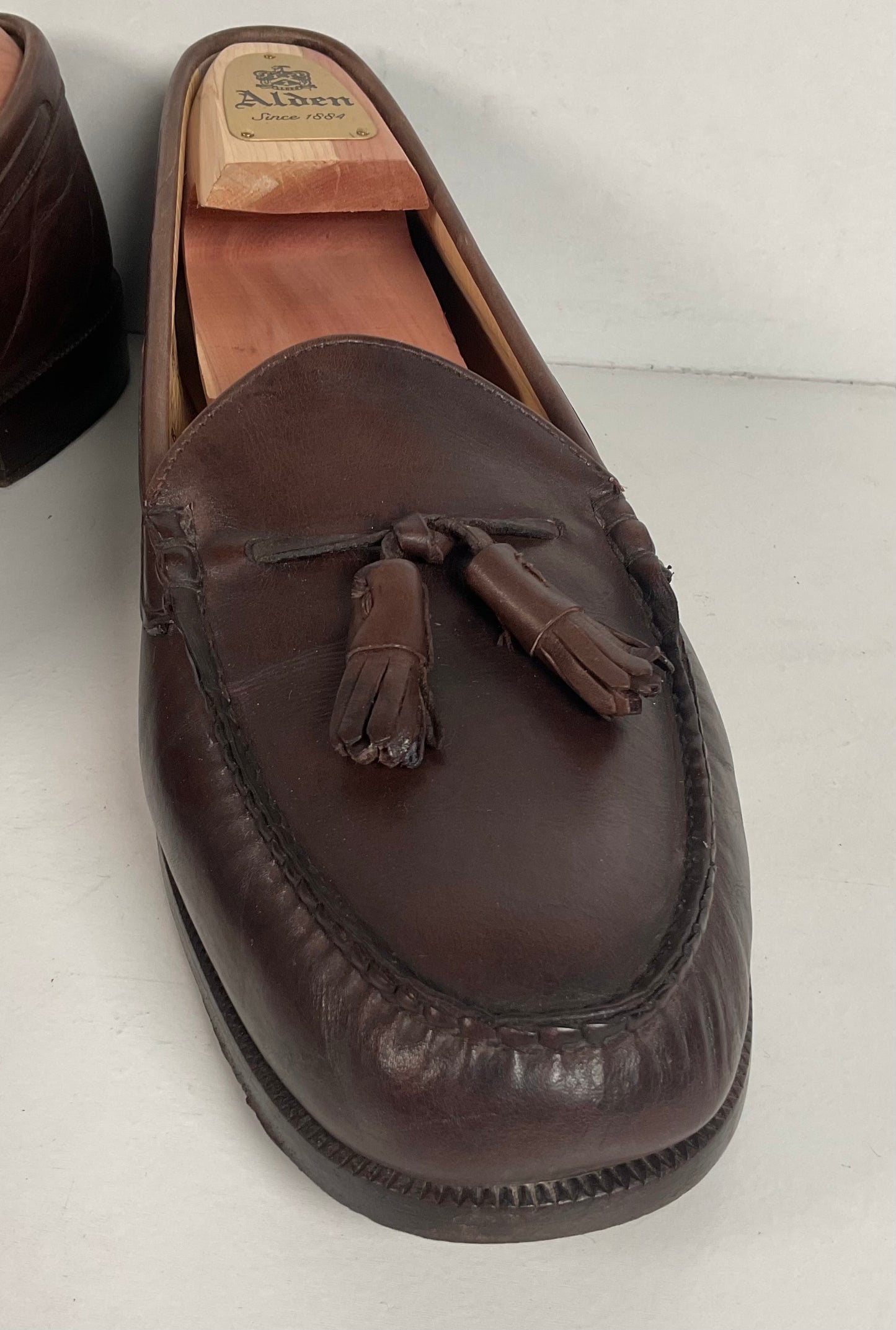 Alden Moccasin Tassel Loafer 10 D Cigar Brown