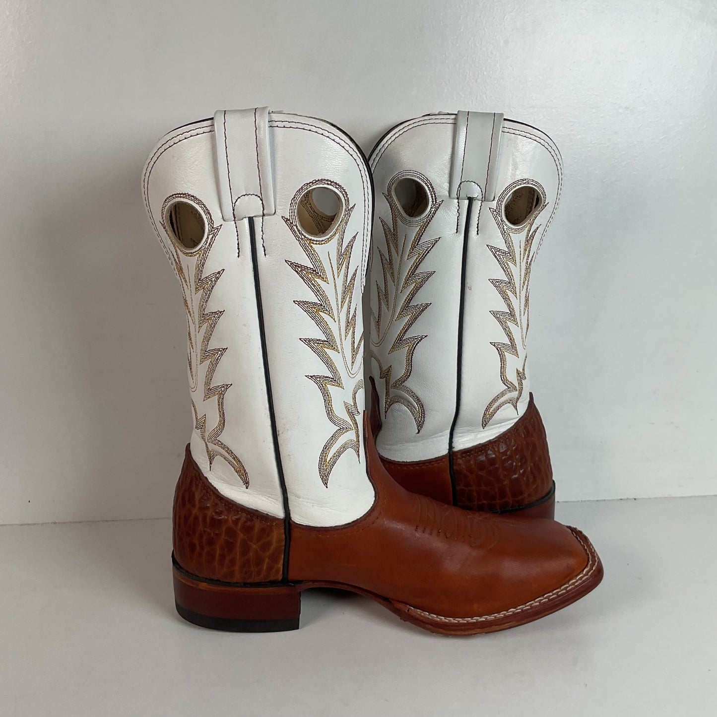 Larry Mahan Cowgirl Roper Boots 7 B Punchy Sunset Renegade