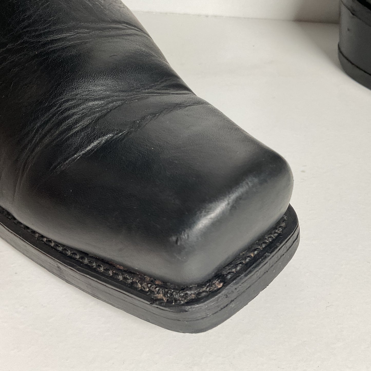 1970s Durango Harness Motorcycle Boots 10 D USA Made Biker Buckle