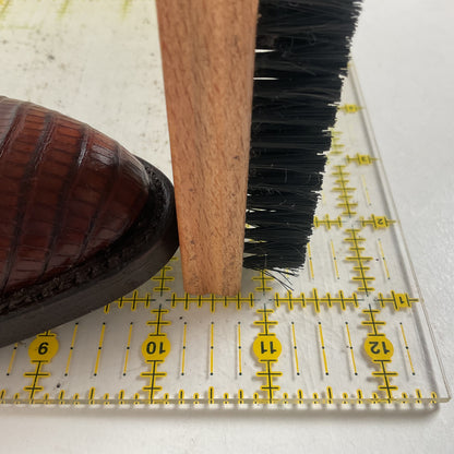 Vintage Larry Mahan Teju Lizard Cowgirl Boots | Pig Skin Suede Shaft | 6.5 B