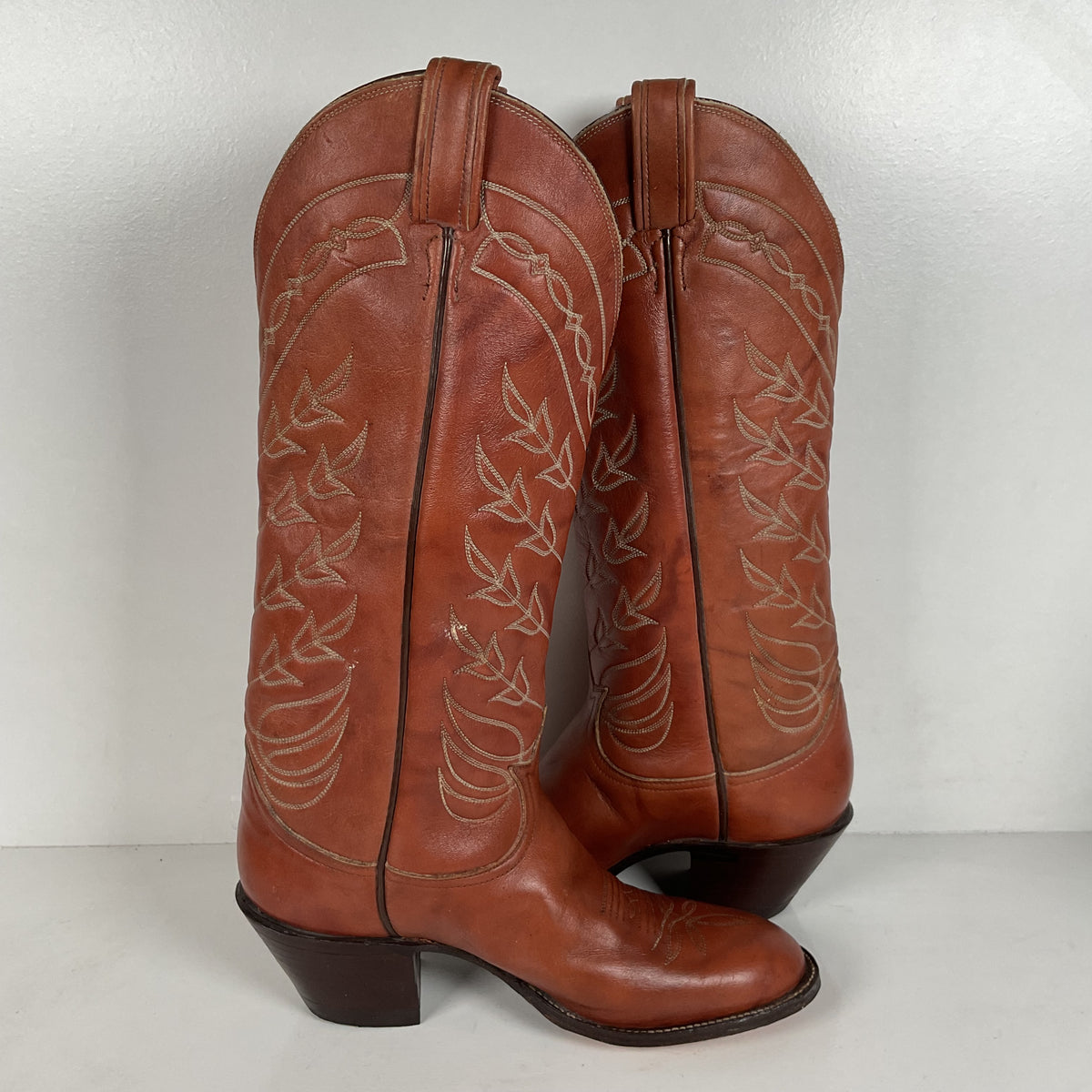 Vintage Tony Lama Tall Cowgirl Boots | Gold Label | Men’s 6.5 C | Women’s 7.5