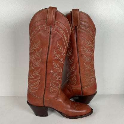 Vintage Tony Lama Tall Cowgirl Boots | Gold Label | Men’s 6.5 C | Women’s 7.5