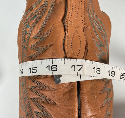 Vintage J. Chisholm Buckskin Cowboy Boots | USA Made | Men’s 13 D