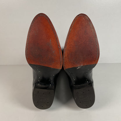 Vintage Tony Lama Cowboy Boots | Gold Label | Black | Extra Narrow | Men’s 11 A