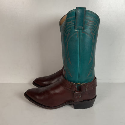 Frye Women’s Billy Teal Harness Western Boots 8.5 B