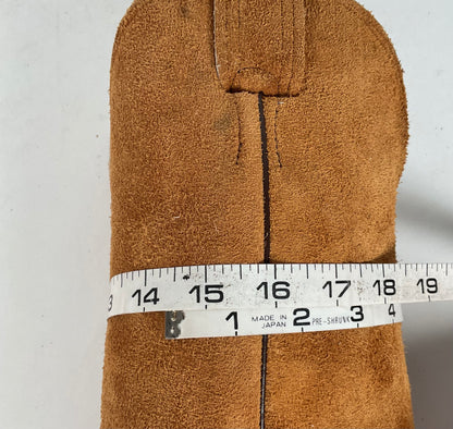 Olathe Full Rough Out Suede Cowboy Boots | USA Made | Men’s 9 B | Women’s 10