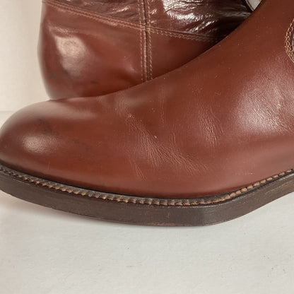 Vintage Jarman Cloth Pull Military Style Boots 11 Narrow 1940s