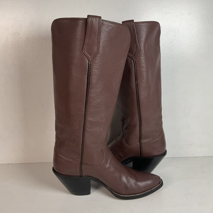 Custom Tall Top Cowboy Boots 11 Wide Shooter Style