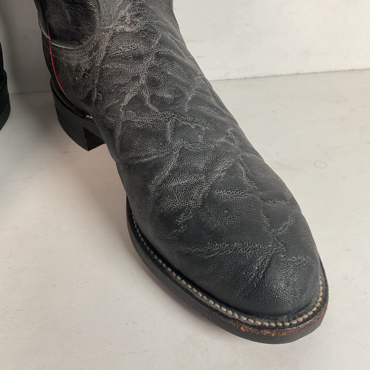 Justin Faux Elephant Print Buckaroo Cowboy Boots Men’s 6.5 D | Women’s 7.5 Punchy Roper USA