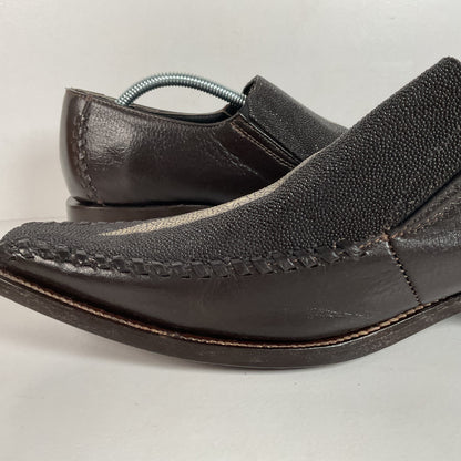 Stingray Mule Clogs | Western | Exotic | Dark Brown | Men’s 9