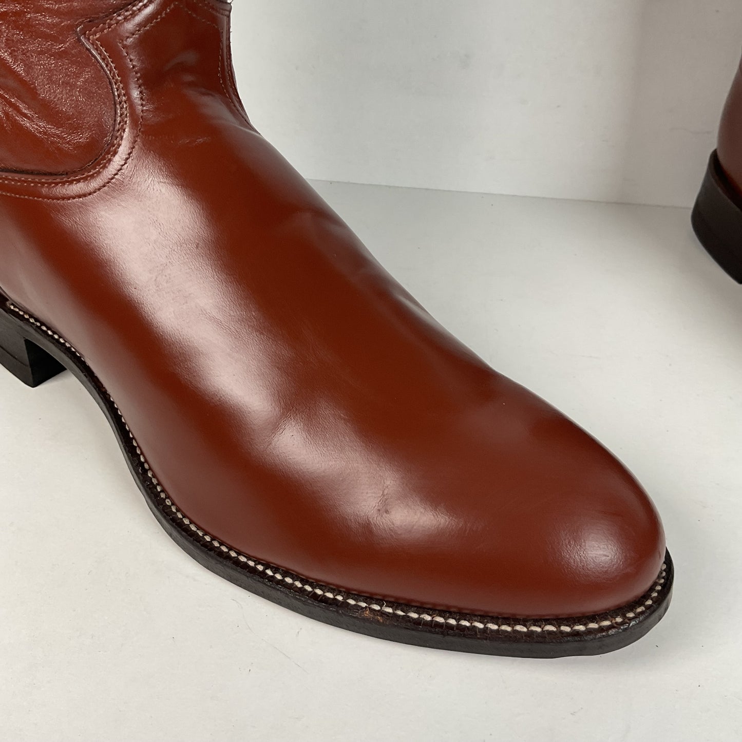 Justin Classic Roper Boots | USA Made | Brown Calfskin | Men’s 13 D