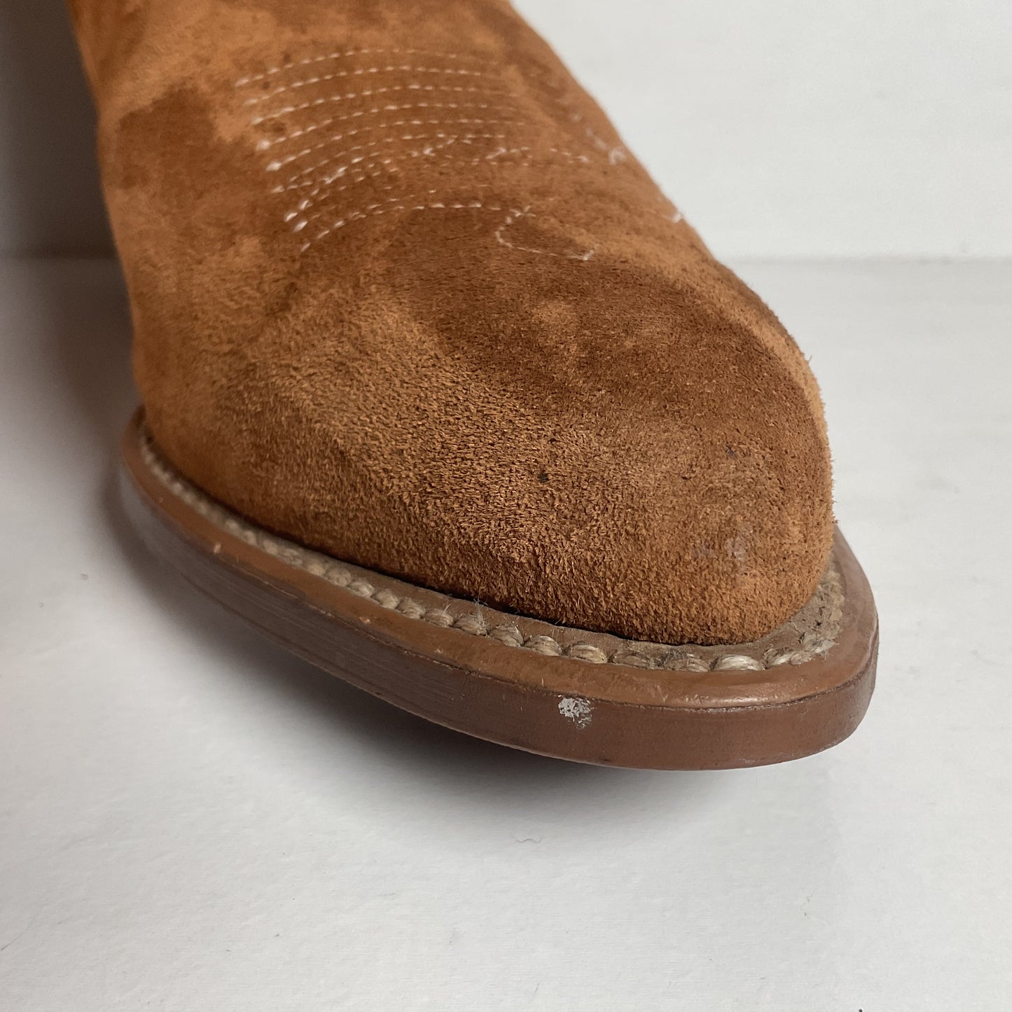 Wolverine Pigskin Suede Cowboy Boots 8.5 EE USA Made Rough Out