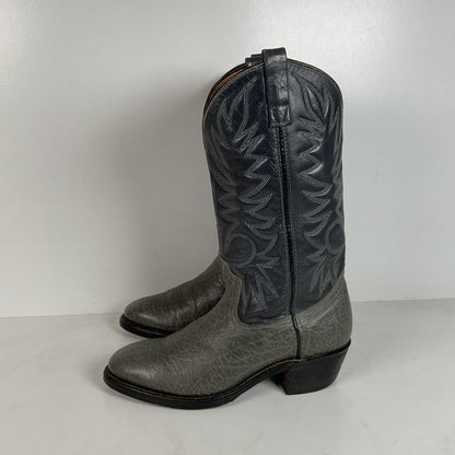 Vintage Red Wing Bullhide Cowboy Boots | USA Made | Grey | Men’s 8.5 D