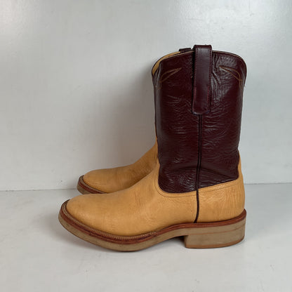 Anderson Bean Crepe Roper Boots 9.5 D USA Made
