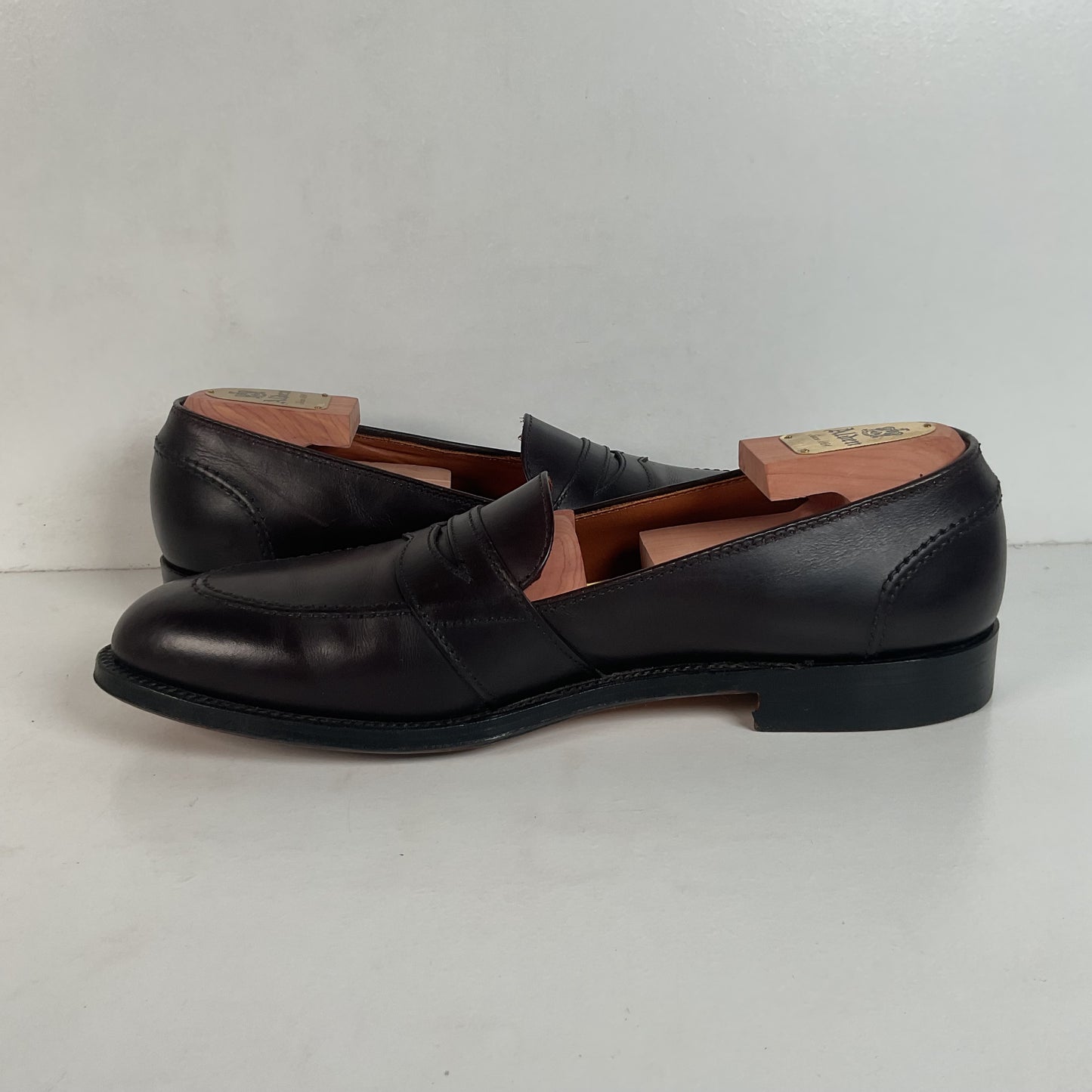 Alden Men's 683 - Full Strap Slip On - Burgundy Calfskin - 11 B (Narrow)