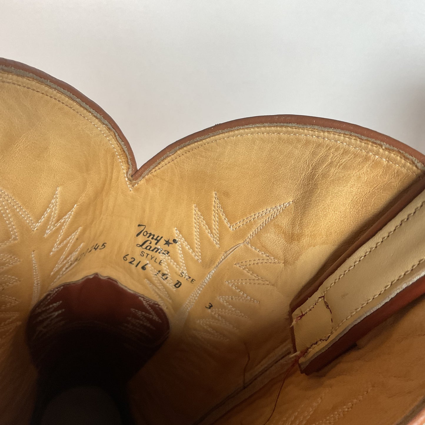 Vintage Tony Lama Urban Cowboy Boots | Teju Lizard Wingtip | Gold Label | 10 D
