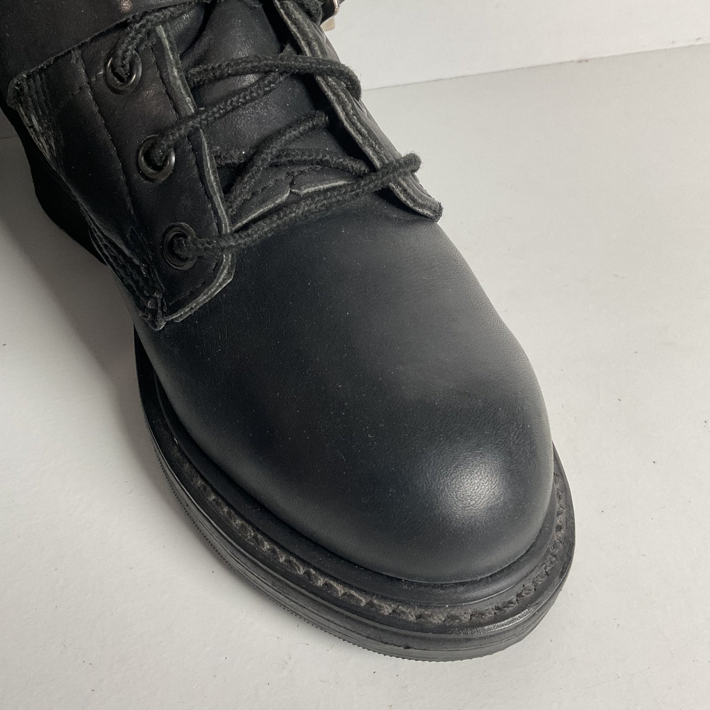 Vintage Double H Tanker Boots | Motorcycle | Lace Up | USA Made | Women’s 6.5 M