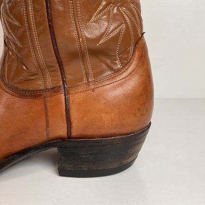 Vintage Justin Fort Worth Cowboy Boots | X Toe | White Label | Men’s 7 D