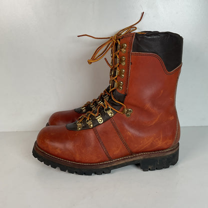 Vintage 1980s Wolverine Mountaineering Boots 11 E USA Vibram Lug Insulated