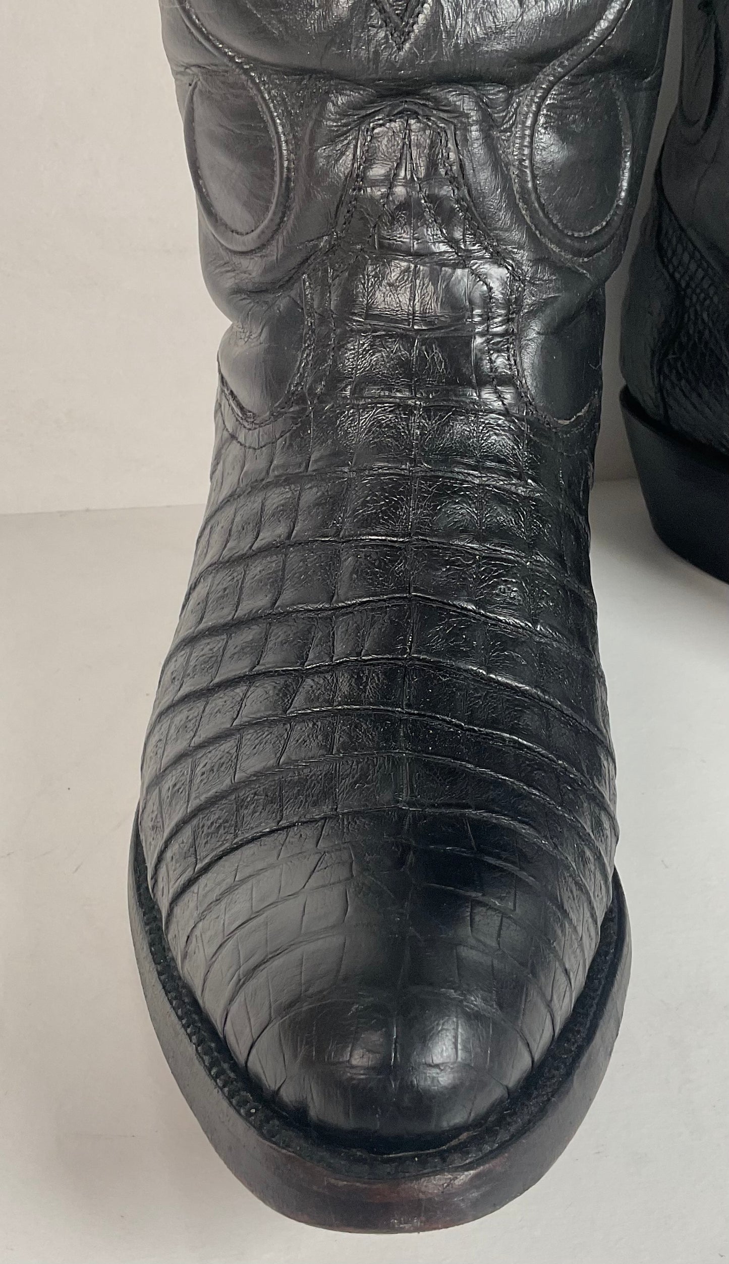 Rivers’ Royal Caiman Belly Cowboy Boots | Exotic | Tooled Inlays | Men’s 9.5