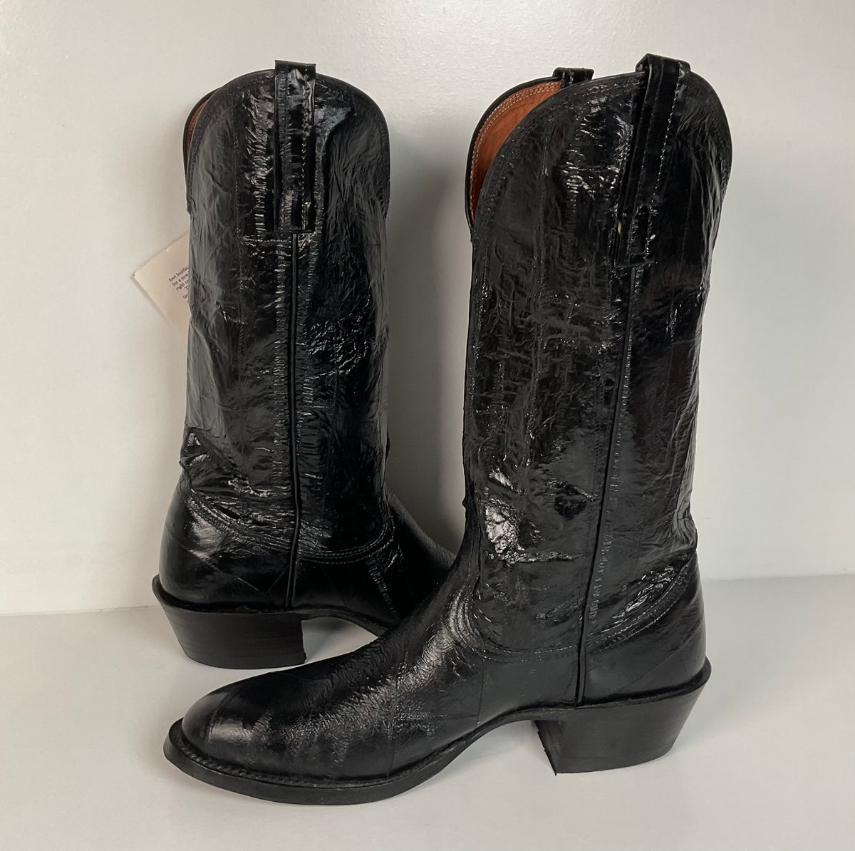 Vintage Nocona Full Eel Skin Cowboy Boots | Exotic | Men’s 5.5 | Women’s 6.5