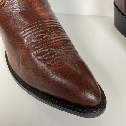 Vintage J. Chisholm Cowboy Boots | Tooled Inlays | USA Made | Men’s 8.5 D