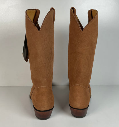 Vintage Nocona Suede Rough Out Cowboy Boots | Extra Narrow | Men’s 11.5 A