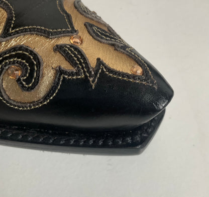 Back at the Ranch Western Zip Cowgirl Boots | Custom | Priscilla Crystals | 7.5