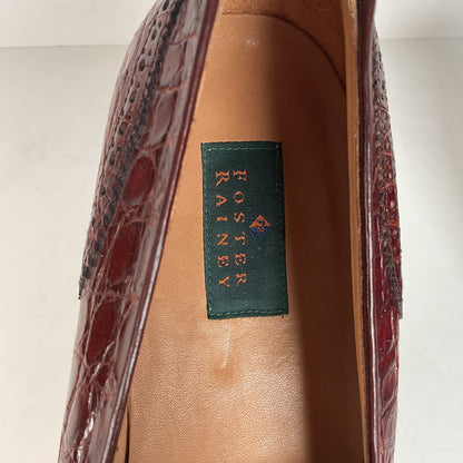 Vintage Foster Rainey Tassel Loafers | Full Crocodile | Exotic | Men’s 12