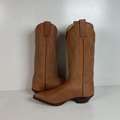 Vintage Sanders Cowgirl Boots 6.5 B Snip Toe Hand Crafted