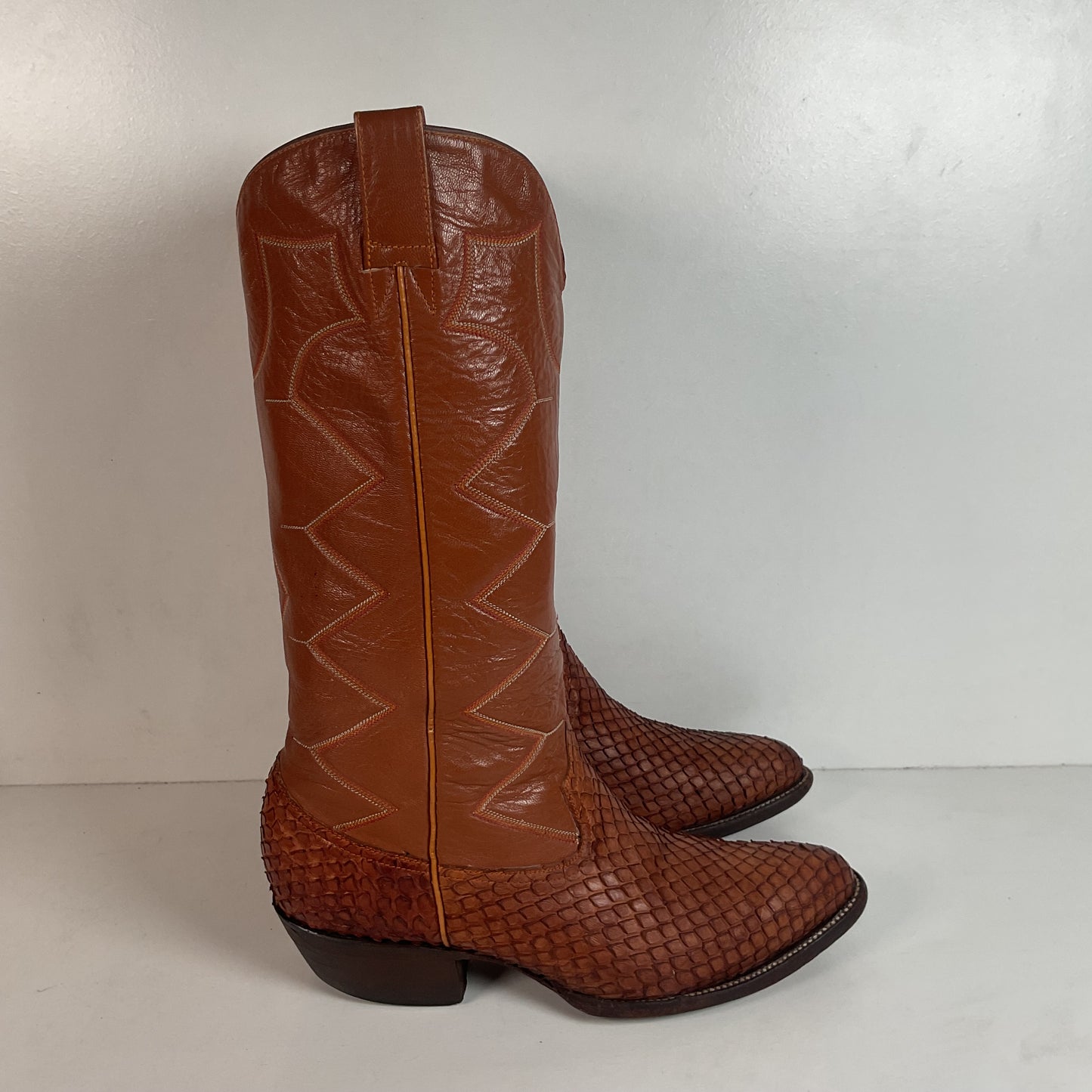 Exotic Anaconda Snakeskin Cowboy Boots Mexico 28.5 | US Men’s 10.5