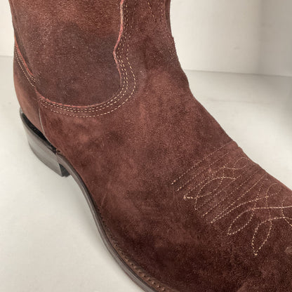 Vintage Nocona Pig Skin Suede Cowboy Boots | USA Made | Men’s 9.5 EE