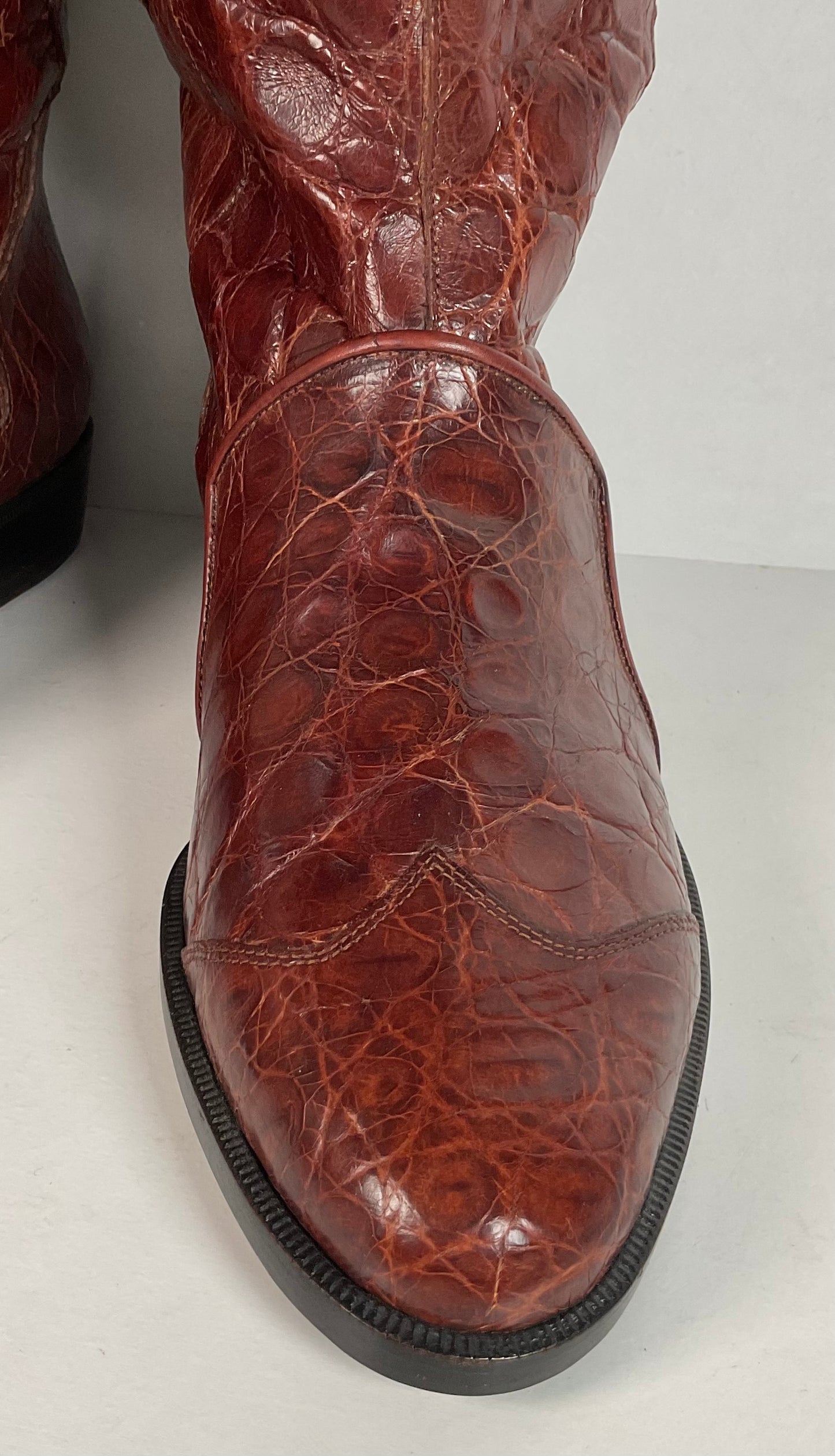 Vintage Lorenzo Banfi Dress Boots | Full Crocodile | Men’s 9 M