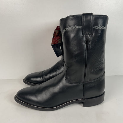 Justin Classic Roper Boots | Black | USA Made | Men’s 11.5 D