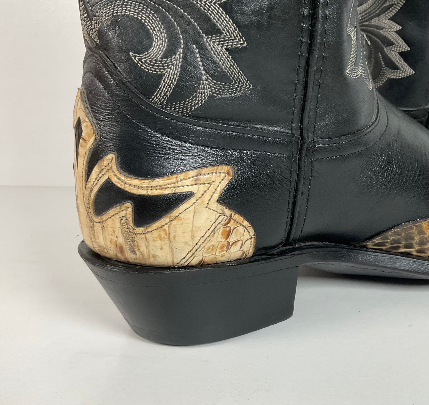 Dan Post for Code West Cowboy Boots | Python Snakeskin Tip | USA Made | 9 Wide