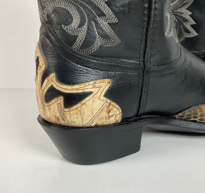 Dan Post for Code West Cowboy Boots | Python Snakeskin Tip | USA Made | 9 Wide