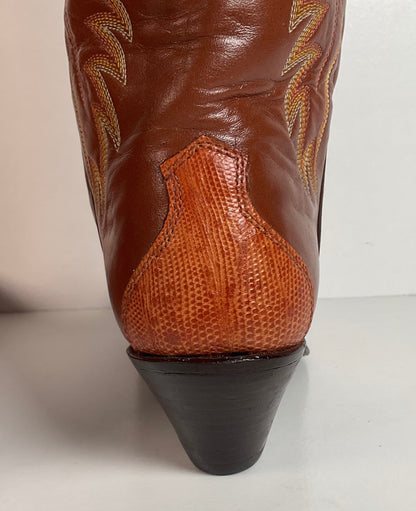 Vintage Justin Teju Lizard Cowgirl Boots | USA Made | Women’s 8 B