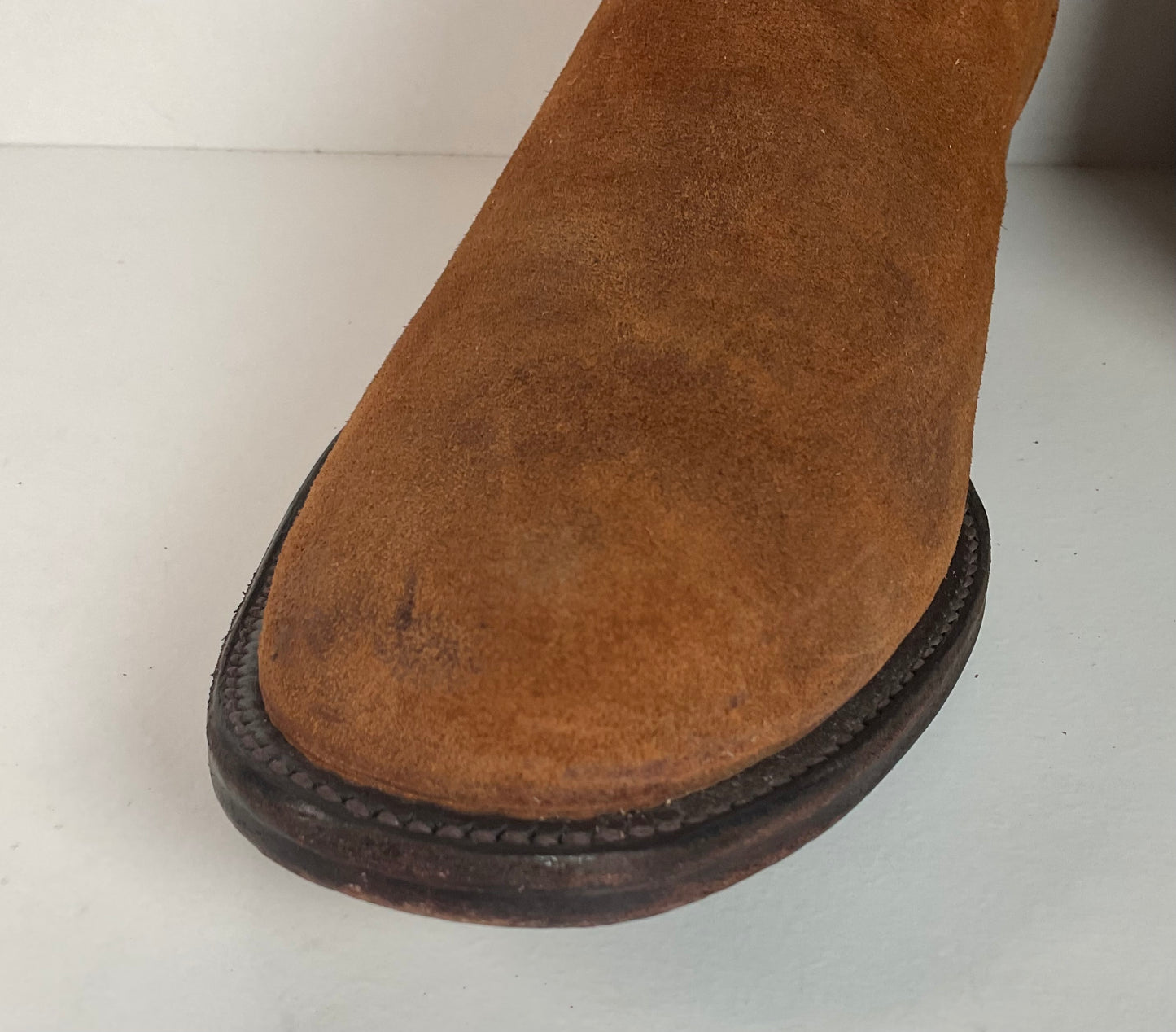 Rios Of Mercedes Kudu Suede Roper Boots | USA Made | Waxy | 12 D