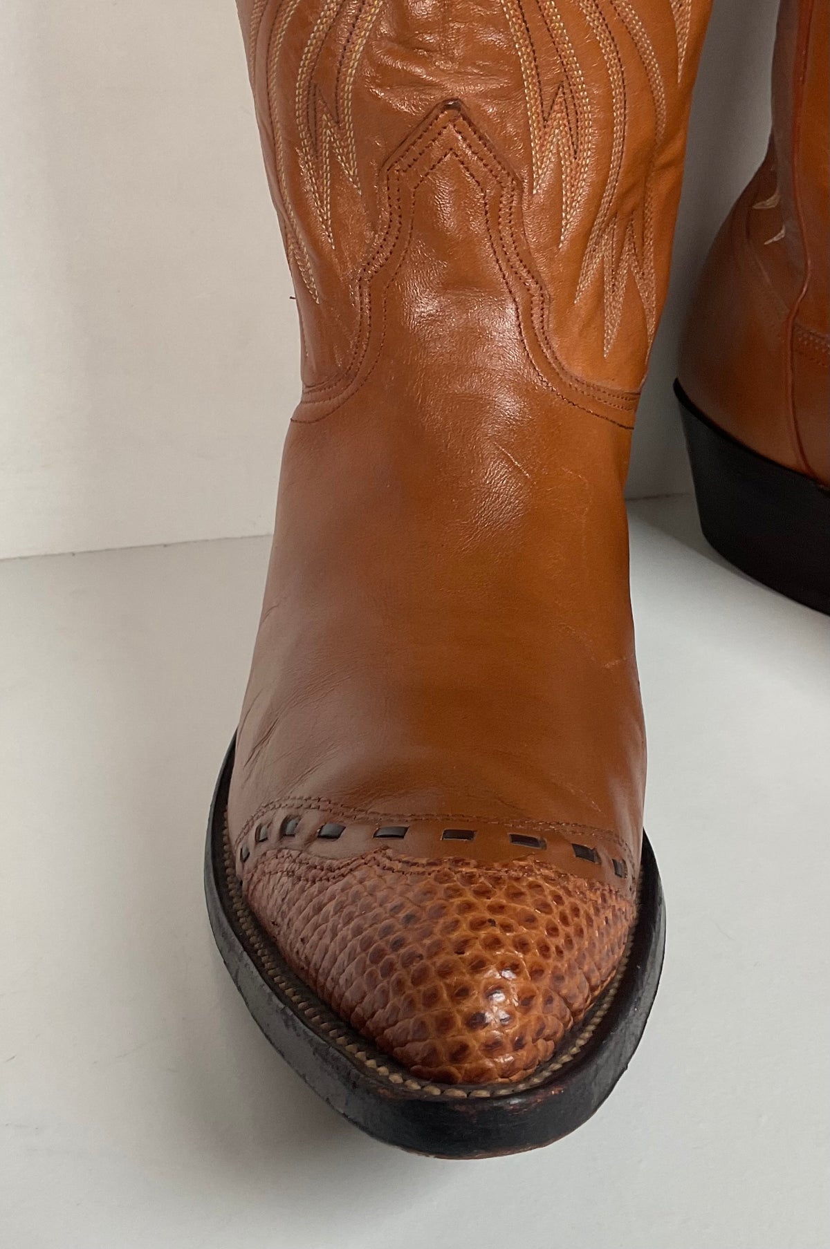 Vintage Nocona Cowboy Boots | Teju Lizard Wingtip | Men’s 10.5 D