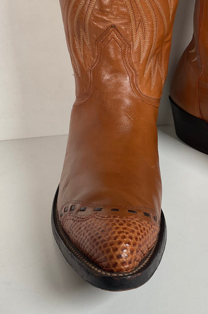 Vintage Nocona Cowboy Boots | Teju Lizard Wingtip | Men’s 10.5 D