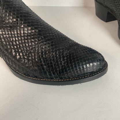 Vintage Tony Lama Anaconda Cowboy Boots | Snakeskin | Gold Label | Exotic | 9 D
